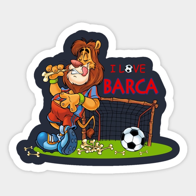 I love barca Sticker by nabilllll